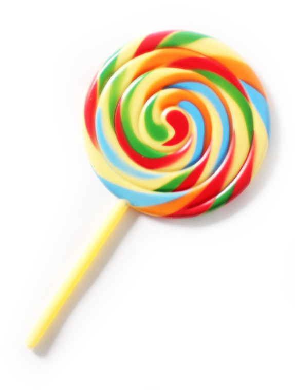 Giant Rainbow Spiral Lollipop