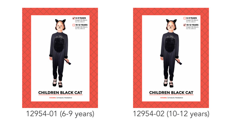 Black Cat Children Costume