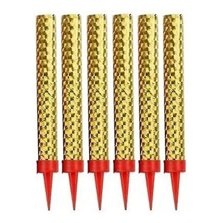 15cm Gold Cake Candle Sparklers 6Pcs x 100PK