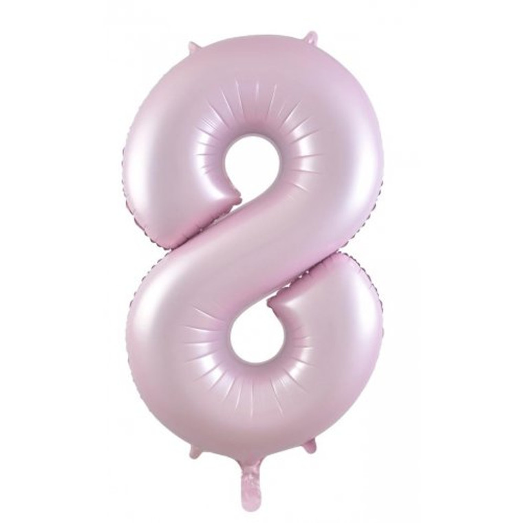 34inch Decrotex Foil Balloon Matte Pastel Pink #8 Pack 1