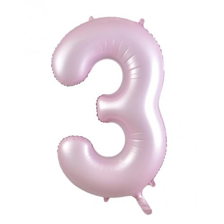 34inch Decrotex Foil Balloon Matte Pastel Pink #3 Pack 1