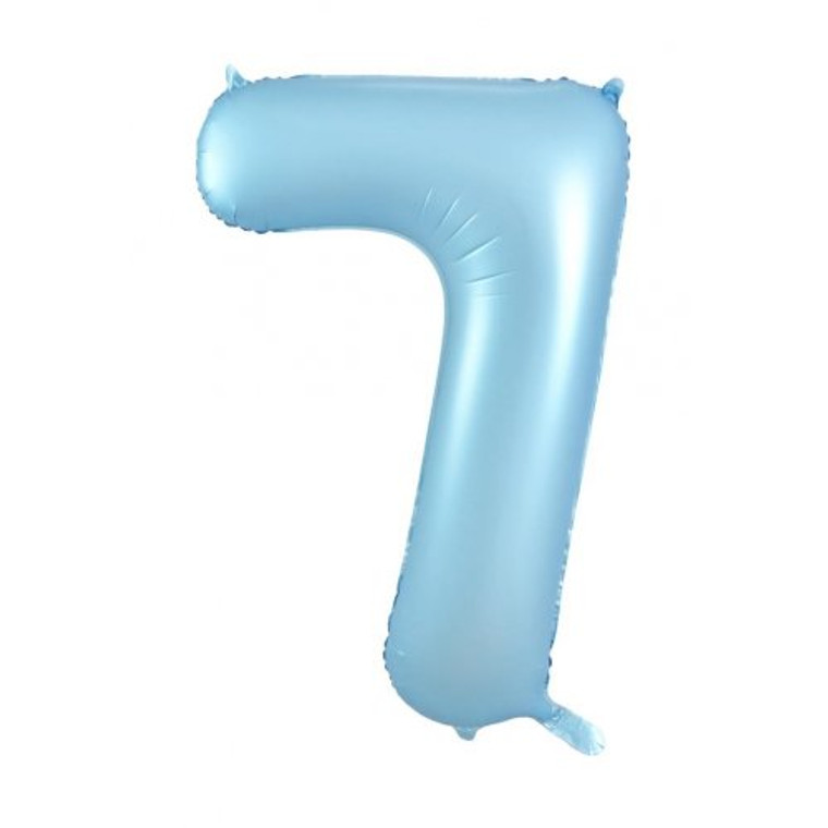 34inch Decrotex Foil Balloon Matte Pastel Blue #7 Pack 1