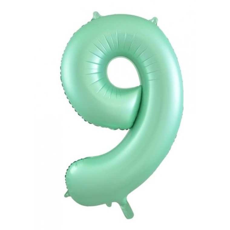 34inch Decrotex Foil Balloon Matte Pastel Mint #9 Pack 1