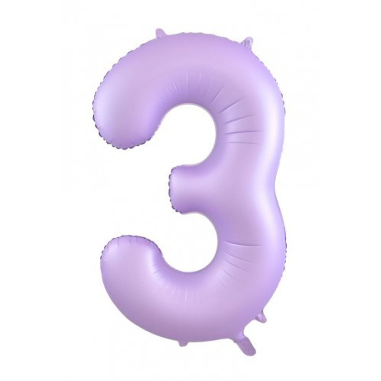 34inch Decrotex Foil Balloon Matte Pastel Lilac #3 Pack 1