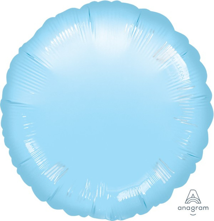 45cm Standard Circle HX Metallic Pearl Pastel Blue S15