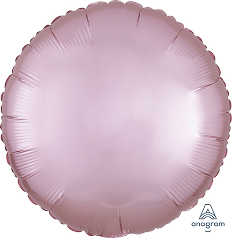 45cm Standard HX Satin Luxe Pastel Pink Circle S18