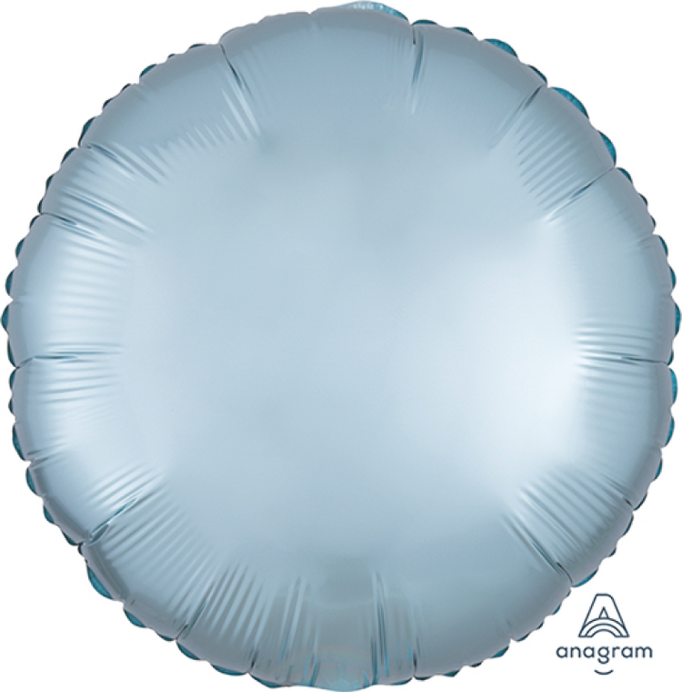 45cm Standard HX Satin Luxe Pastel Blue Circle S18