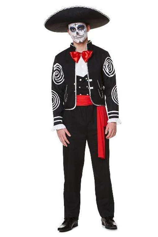 Mexican Day of the Dead Senor Costume - Medium