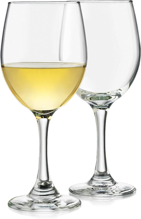 Libbey Classic White Wine Glasses 14 oz, Set of 4 x 8 (32Pcs) (Glass)