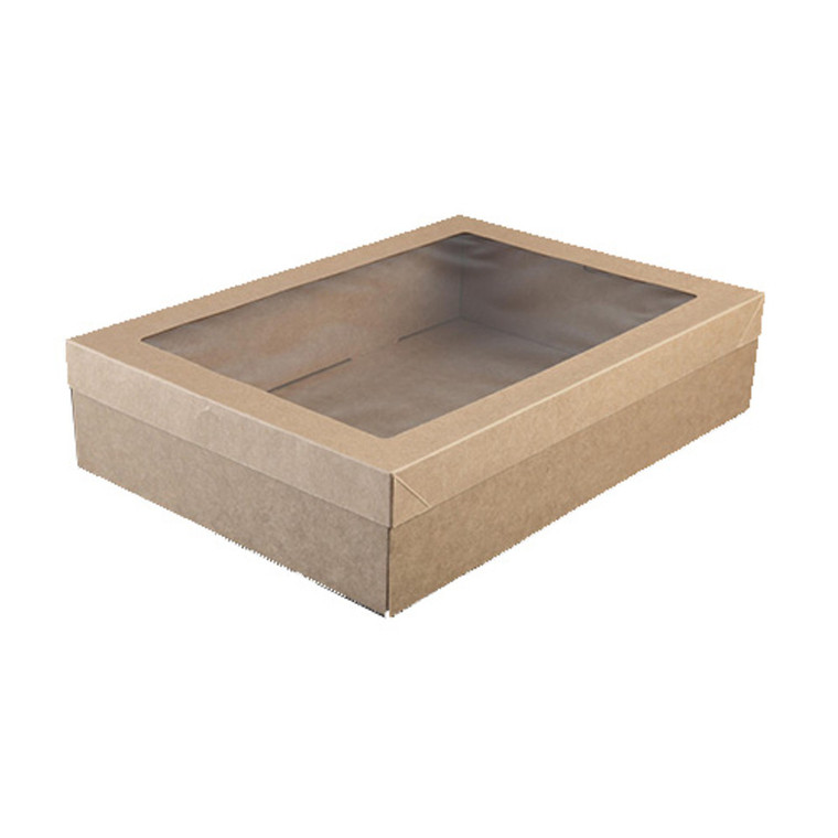 BetaEco Catering  Box with Lid - Medium PK100  359mm x 252mm x 80mm