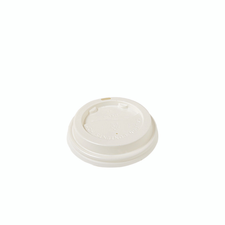 Recyclable 90mm Lid White to suit 8-16oz (237ml - 475ml) Cups PK50