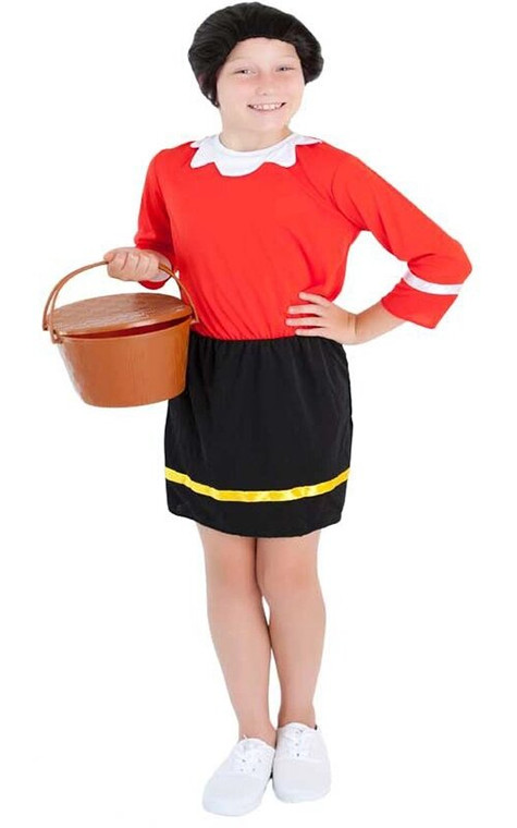 Olive Oyl Popeye Child Costume - Medium