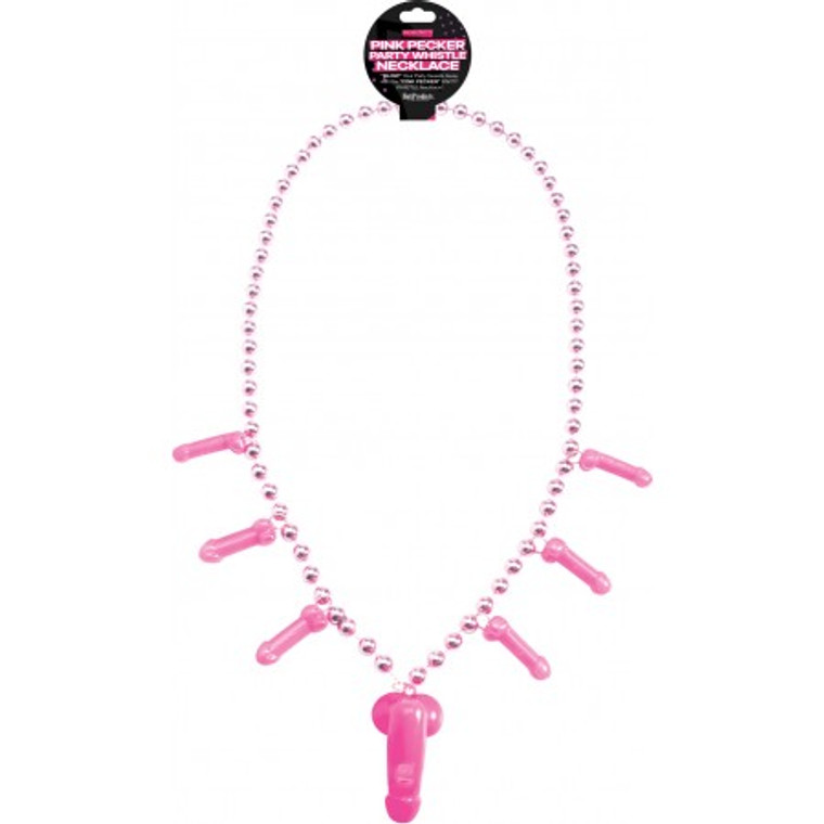 Bachelorette Party Pink Whistle Necklace