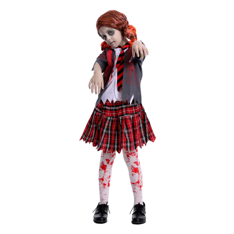 Children Zombie School Girl Costume