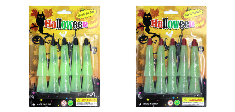 Glow In Dark Witch Nails (Mixed)