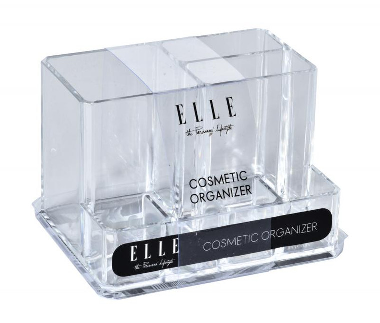 Elle Acrylic Cosmetic Organizer - 5.25" x 4" x 3.75" 1pc