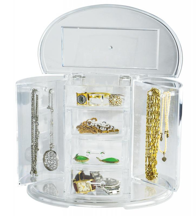 Elle Acrylic Jewelry Organizer - 10.75" x 6" x 9" 1pc