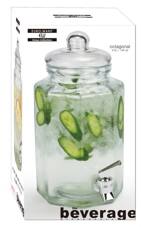 Glass Beverage Dispenser 4.2 L