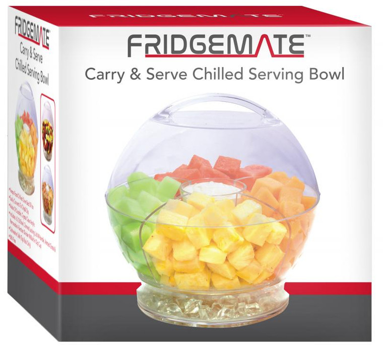 Carry & Serve Chilled Acrylic Serving Bowl 6.3qt