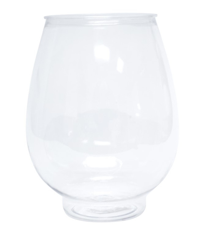 Clear Plastic Tall Bowl - 5½" x 5½" x 7"