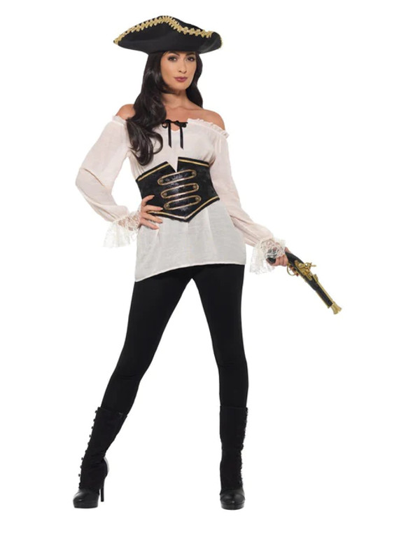 Deluxe Ladies Pirate Ivory Shirt
