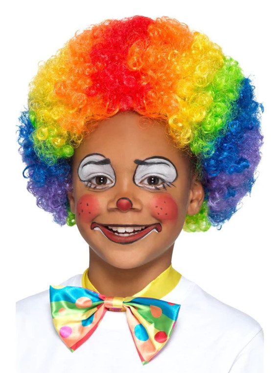 Kids Rainbow Clown Wig