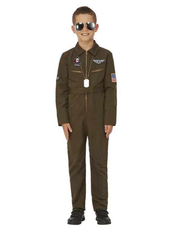 Top Gun Maverick Child's Aviator Green Costume