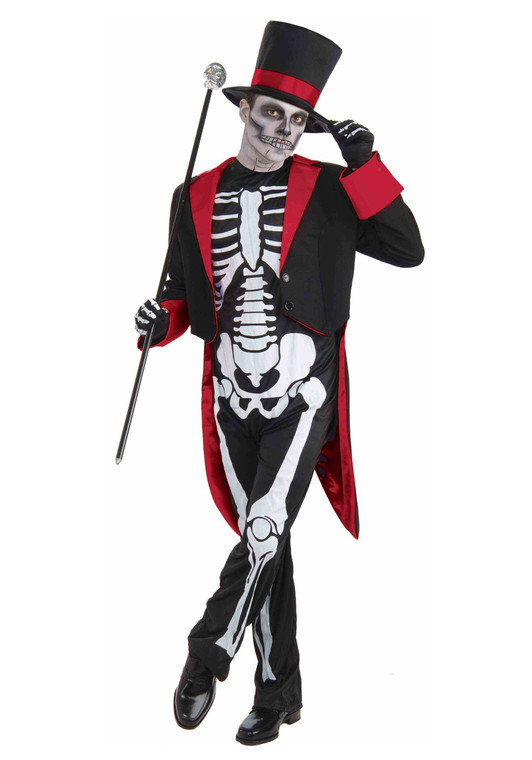 Mens Mr. Bone Jangles Costume - One Size