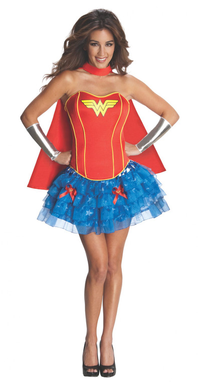 Corset W/Skirt Adult Wonder Woman Costume - Small