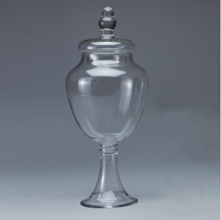 Glass Candy Jar With Lid 6" x 14¾"