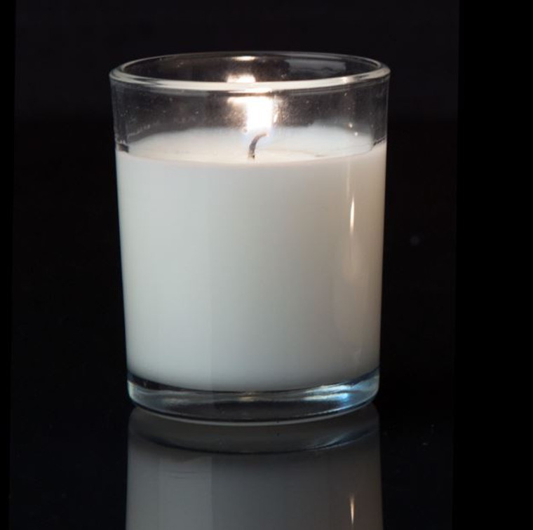 Brite Wick Unscented Poured Glass Votive Candles 2½" 12pcs/box - White