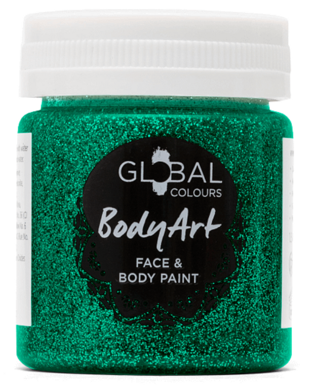 Face & BodyArt Gel 45ml - Green Glitter