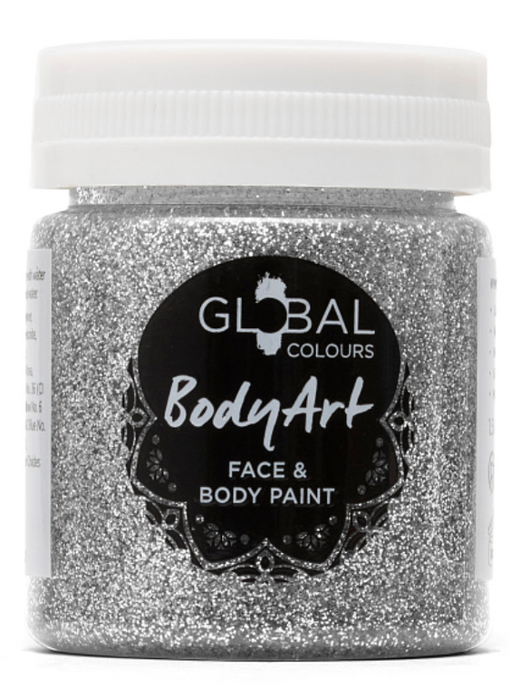 Face & BodyArt Gel 45ml - Silver Glitter