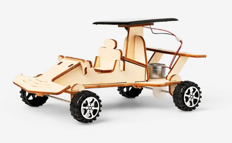 Motorized Wooden Racecar Build Kit 39pc