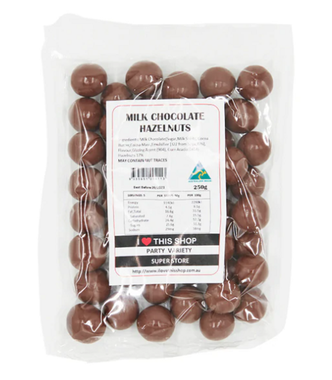 Milk Chocolate Hazelnuts - 250g