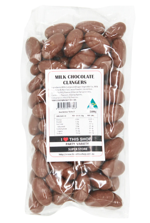 Milk Chocolate Clangers - 500g