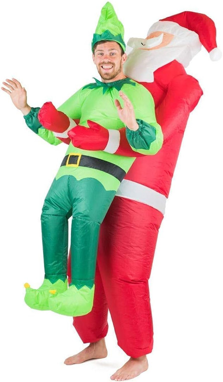 Adults Inflatable Santa & Elf Costume