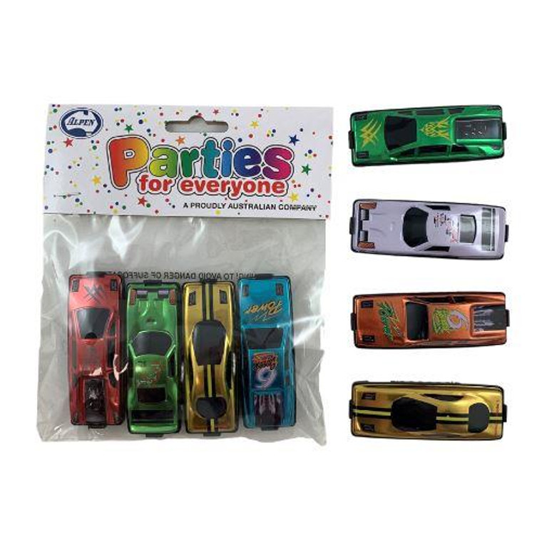 Mini Racing Car Favours 4pk