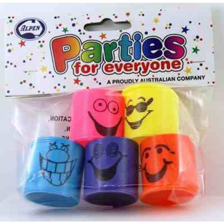 Springs with Smiling Faces 5pk