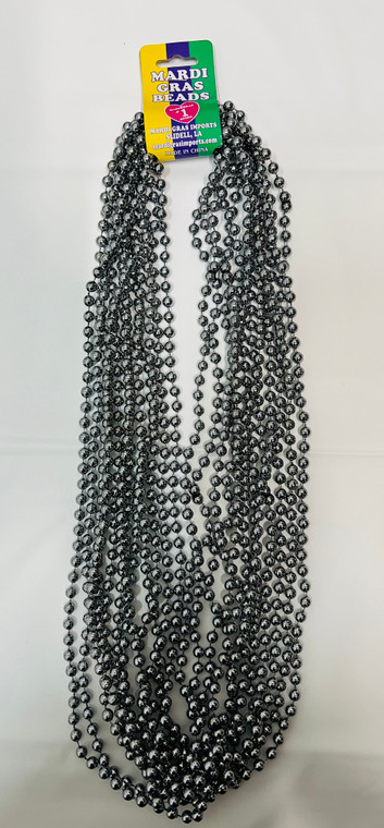 Bead Grey RR 7mm 36inch Pack of 12