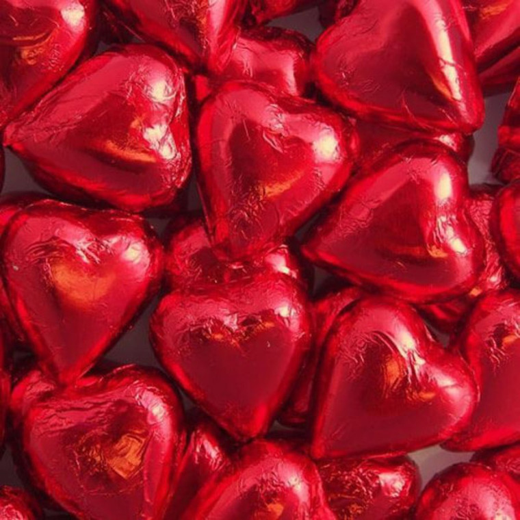 Red Chocolate Hearts - 250g