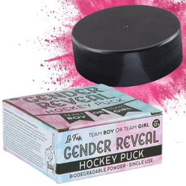 Gender Reveal Hockey Puck Girl