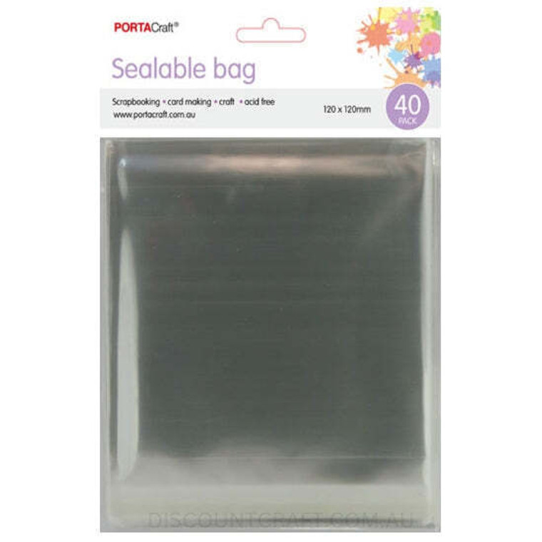 Sealable Bags 120mm x 120mm 40pk