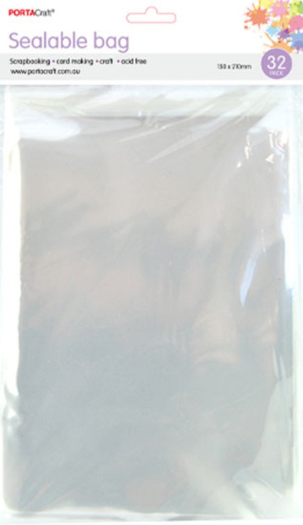 Sealable Bags 150mm x 210mm 32pk