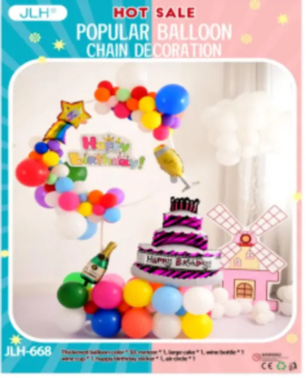 Happy Birthday Chain Decoration