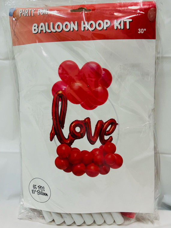 Love Red Balloon Hoop Kit