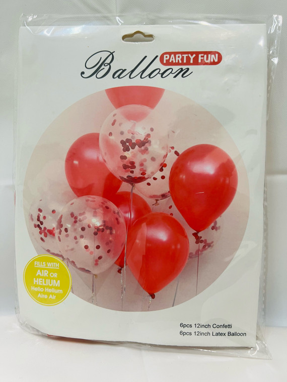 Fuscia Confetti Balloon Bouquet Pk12