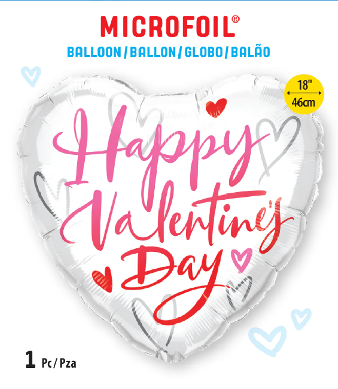 Valentine's Day Foil Balloon 45cm