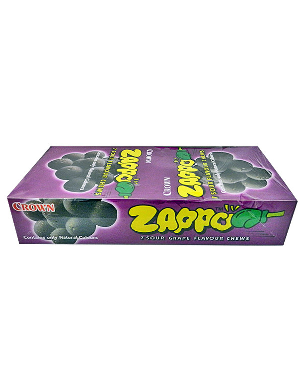 Zappo Grape Flavour Chews 26g x 60 Pieces