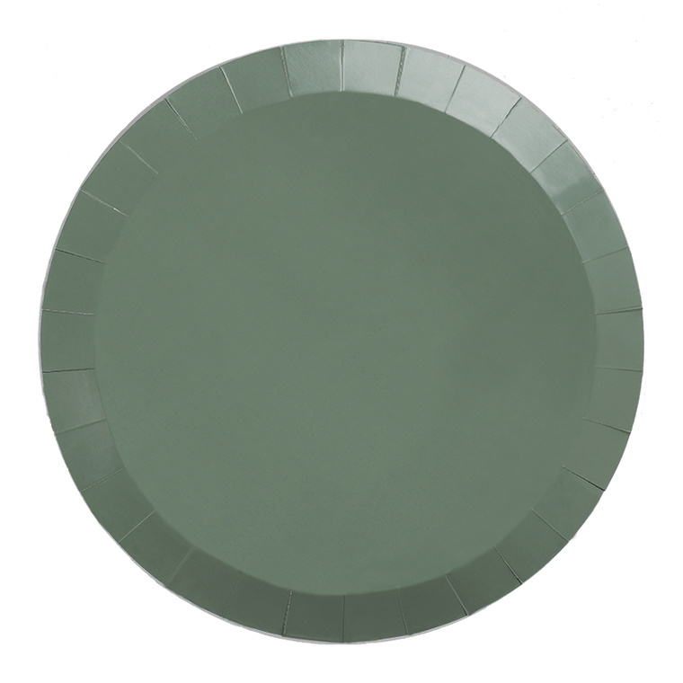 FS Paper Round Banquet Plate 10.5" Eucalyptus 20pk